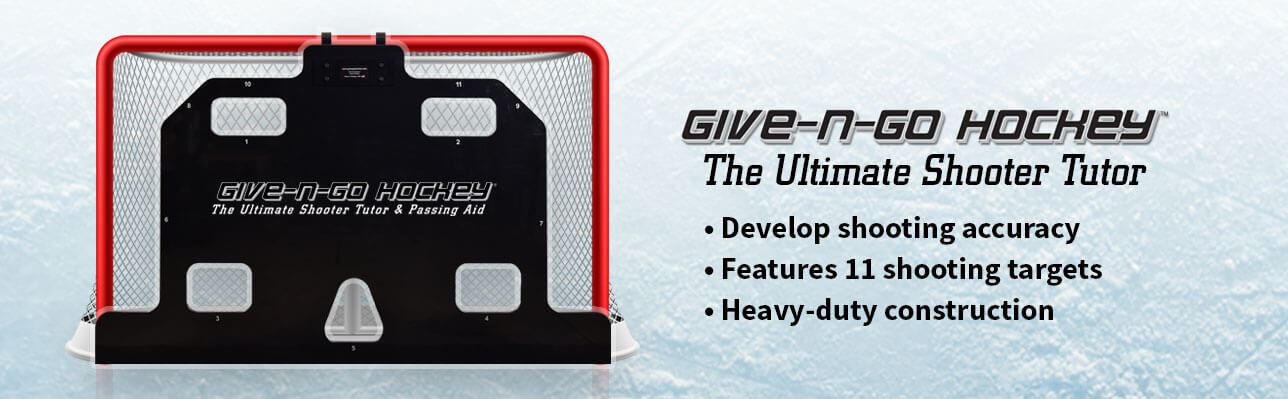 Give-N-Go Hockey The Ultimate Shooter Tutor Banner Graphic