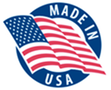 Made in USA with Flag Graphic